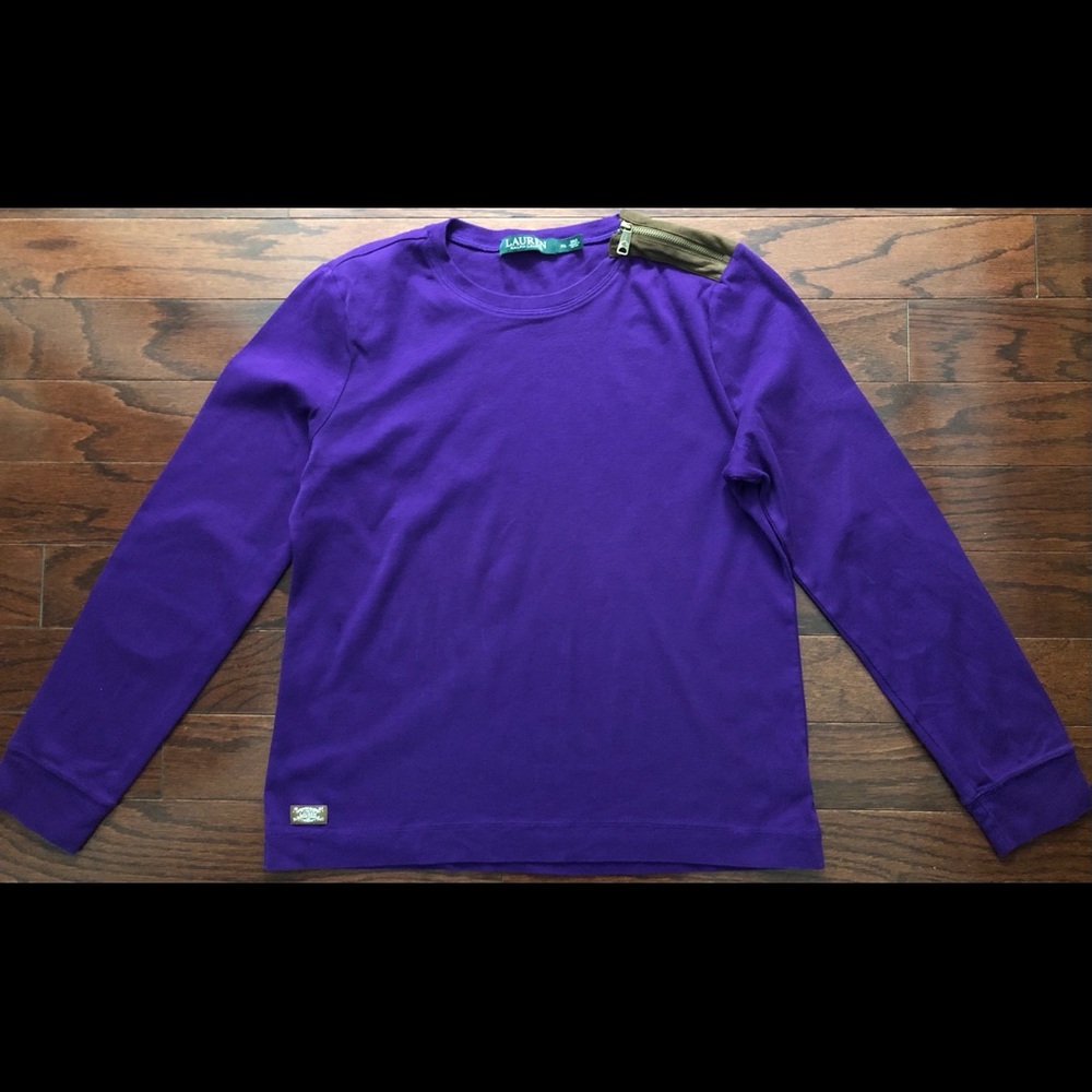 Lauren Ralph Lauren Purple long sleeved shirt
